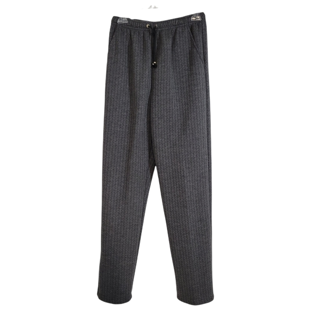 St. John Sport Grey Textured Loungewear Pants